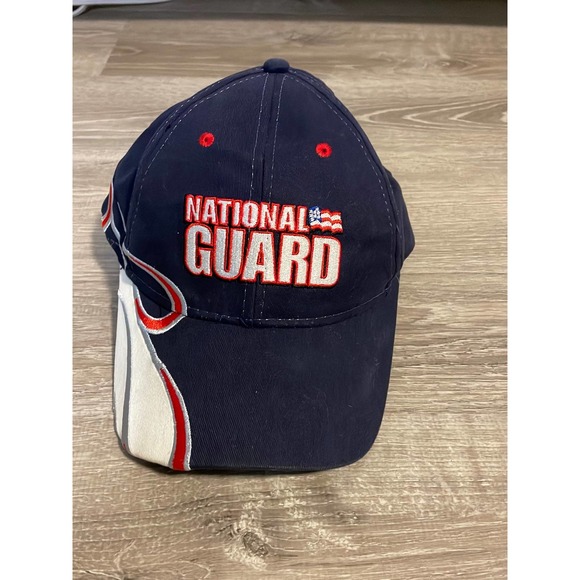 NASCAR - Dale Jr.Winner's Circle National Guard Red/White/Blue Hat - - Picture 1 of 7